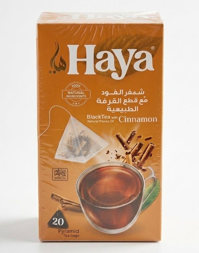 Black tea with natural cinnamon, 20 sachets