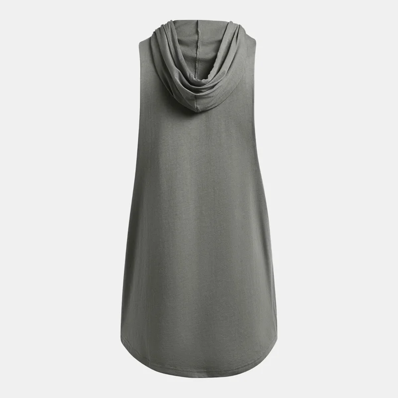 UNDER ARMOUR Green Men's Project Rock Sleeveless Training Hoodie for Men | Best Price UAE