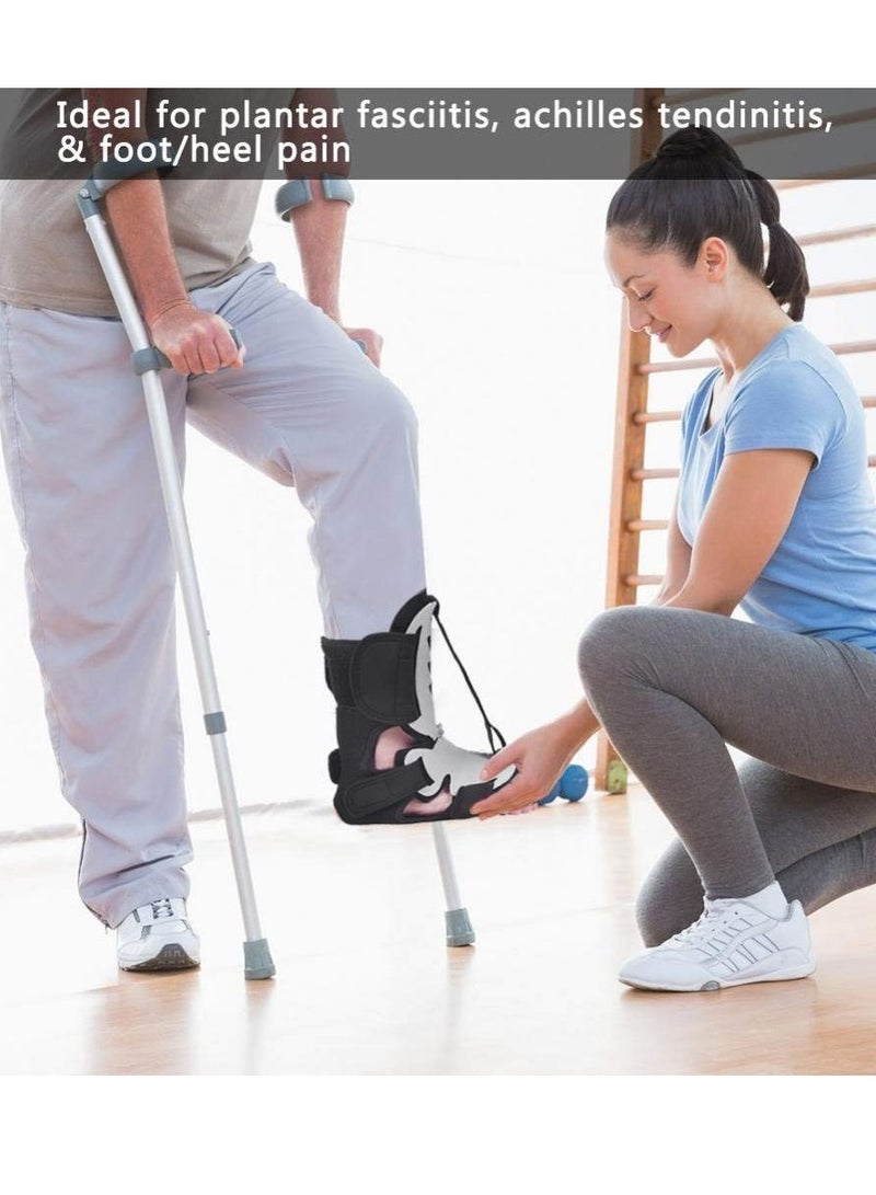 Excefore Plantar Fasciitis Orthosis Night Splint Knee Brace Ankle Brace Support Foot Rest - Adjustable Strap Brace for Men and Women - Soft and Easy to Relieve Pain, Suitable for Both Left and Right Foot - Image 4