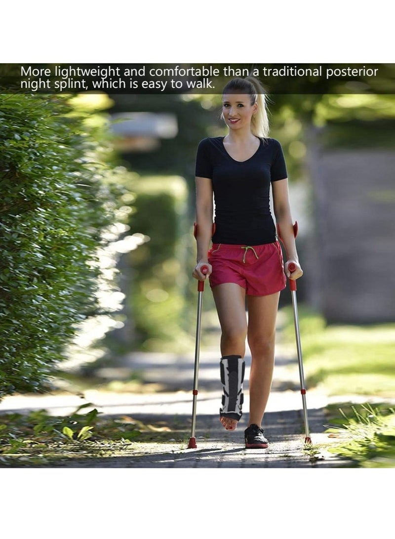 Excefore Plantar Fasciitis Orthosis Night Splint Knee Brace Ankle Brace Support Foot Rest - Adjustable Strap Brace for Men and Women - Soft and Easy to Relieve Pain, Suitable for Both Left and Right Foot - Image 5