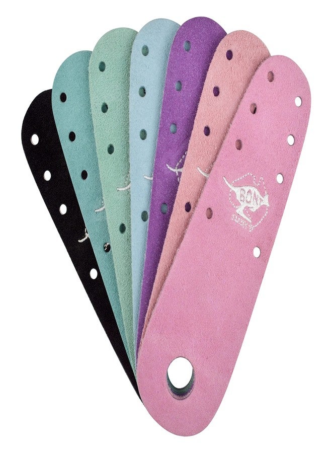 Bont Roller Skates - New 100% Australian Suede Flat Toe Guard Protectors - Roller Skate Derby Figure - Pair - Pistachio Green Suede - Image 1