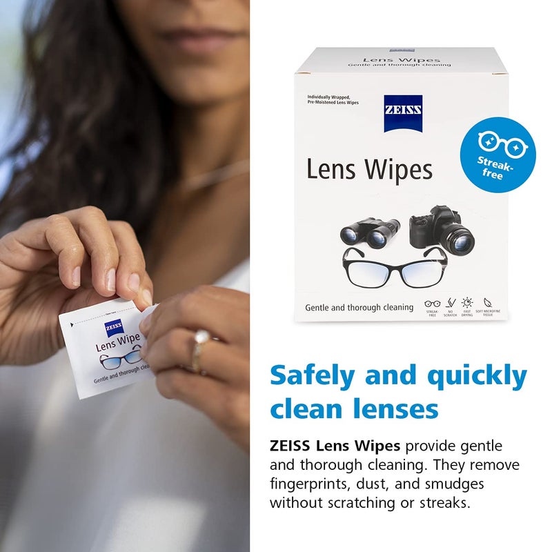 Zeiss ZEISS Pre-Moistened Alcohol Wipes, Glasses Cleaner, 400 Count  - Image 5
