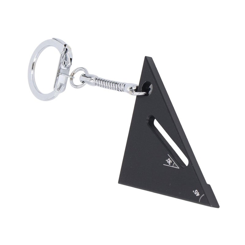 Woodworking Triangle Ruler Aluminum Alloy Carpenter Measurement Tool 90 45 30 Degree - Thickened Aluminum Alloy, Multi - Angle Precision, Ideal for Woodworking and Carpentry (Black) - Image 2