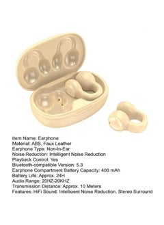 Letv M30 Clip-On Bone Conduction Earbuds Waterproof Wireless Bluetooth Headset Yellow  - Image 3