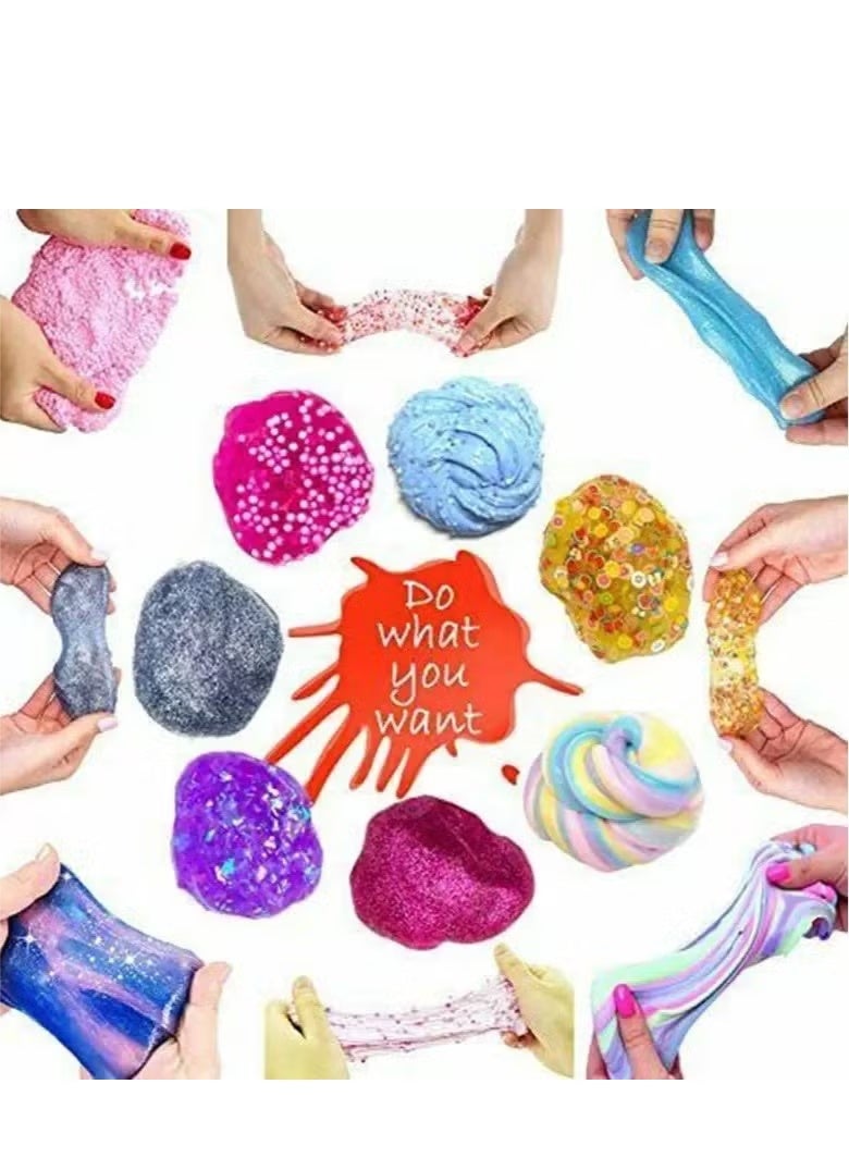 مجموعة صنع الوحل للأطفال والبنات والأولاد، ألعاب معجون الوحل DIY، هدايا للأطفال، مجموعات صنع الوحل اللامعة السحابية والرغوية مع سحر وحيد القرن، مجموعة صنع الوحل للأطفال والبنات من سن 6 سنوات فما فوق، ألعاب تخفيف التوتر، هدايا الحفلات للأطفال والبنات - Image 3