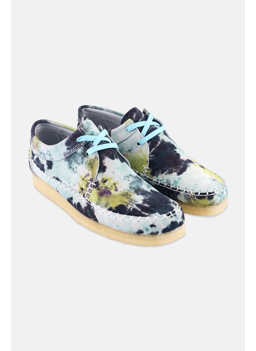 clarks Men Standard Weaver Tie Dye Lace Up Shoes, Mint Green/Grey Combo  - Image 1