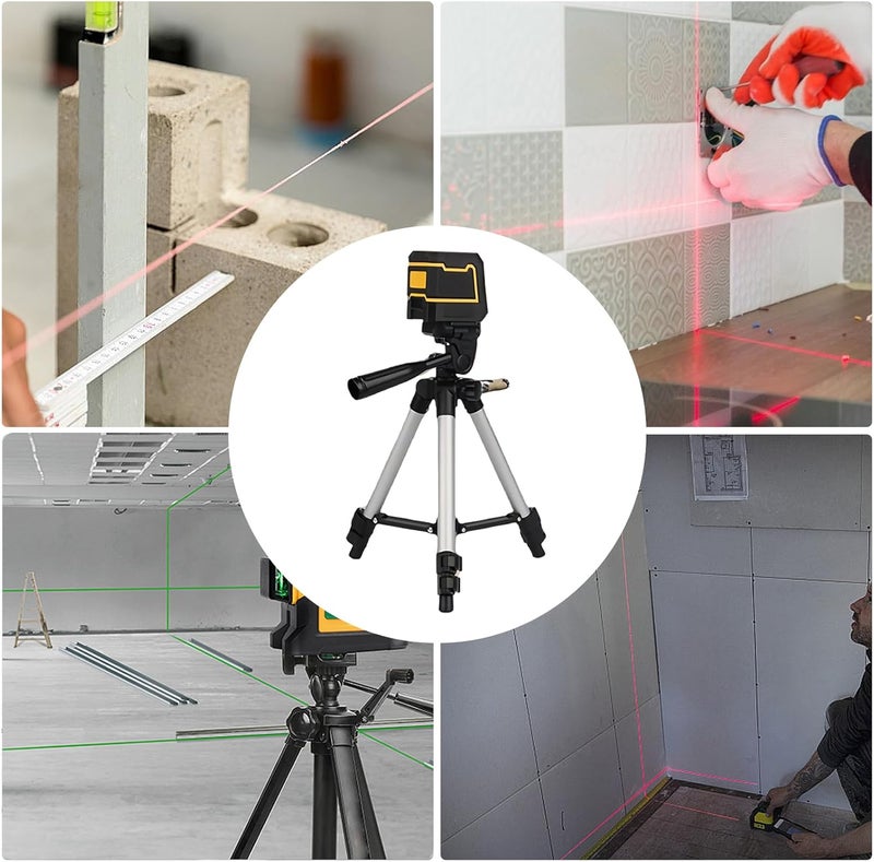 Cross Line Level with Stand | Precision Indoor Cross Line Level with Stand - Alignment Leveler Gadget for Cabinet Window Wall Mounting Installation Floor Garden Outdoor - Image 4