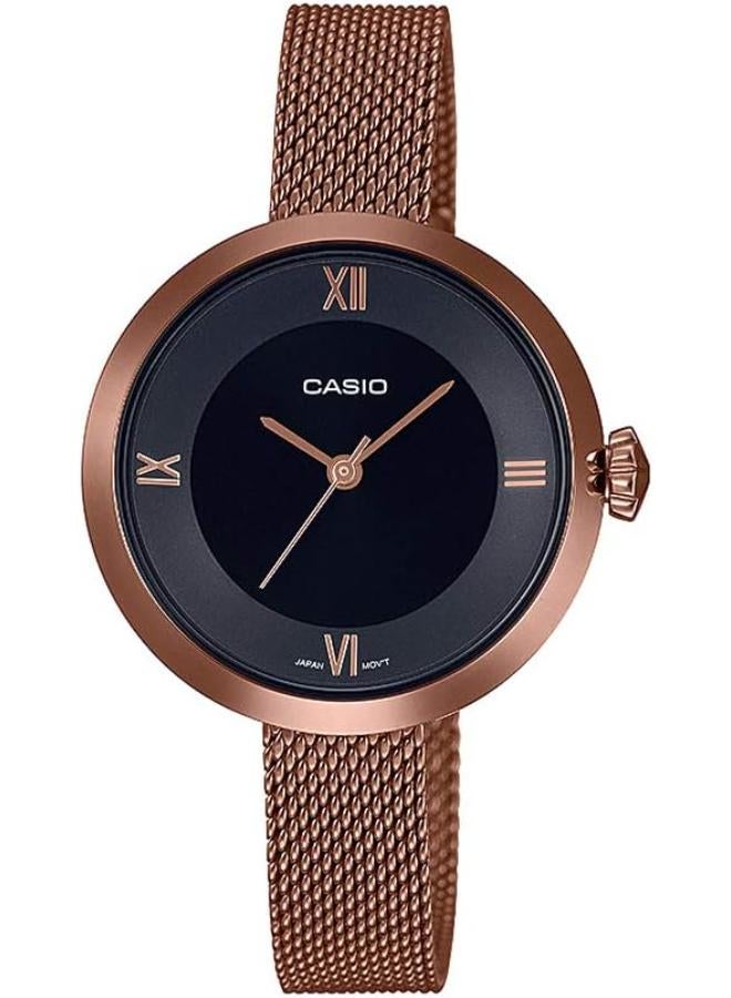 Casio Enticer Ladies Black Dial Women's Watch LTP-E154MR-1ADF - Image 1