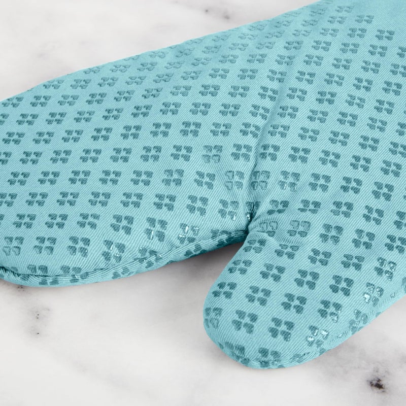 KitchenAid Asteroid Oven Mitt 2-Pack Set  Mineral Water Aqua  7""x12.5"" - Image 5