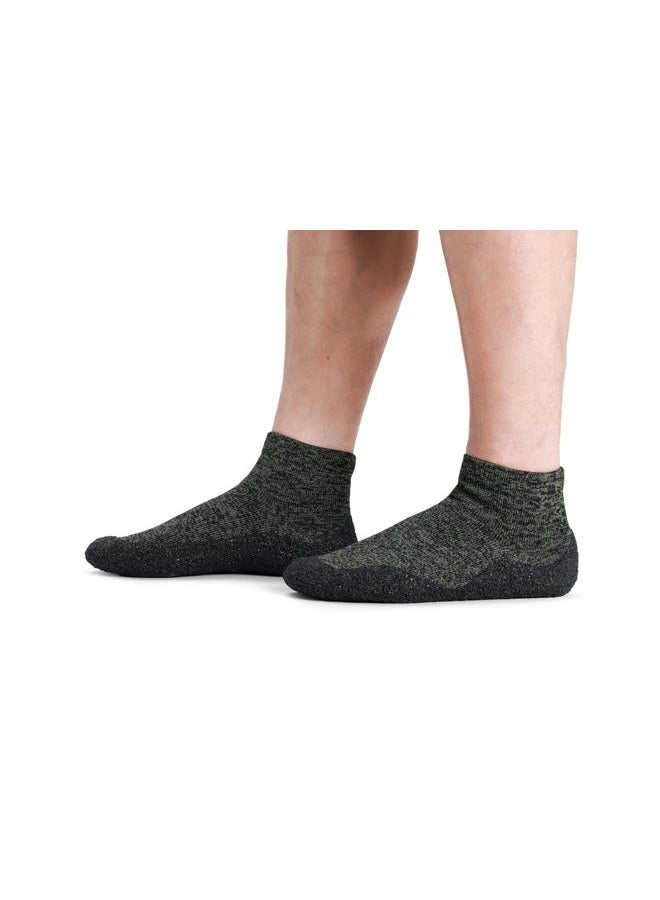 WHITIN Minimalist Barefoot Sock Shoes for Women and Men | Lightweight Eco-friendlier Water Shoes | Multi-Purpose & Ultra Portable, Green Black, 11 Women/10 Men - Image 5