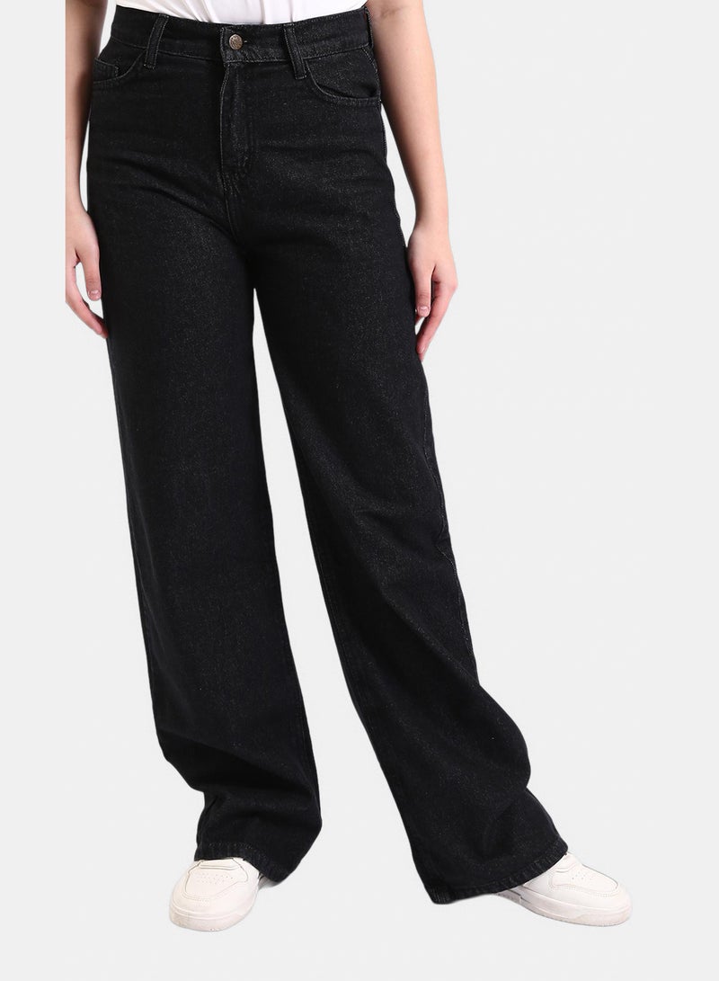 RAVIN Women Solid Wide Leg Jeans - Image 1