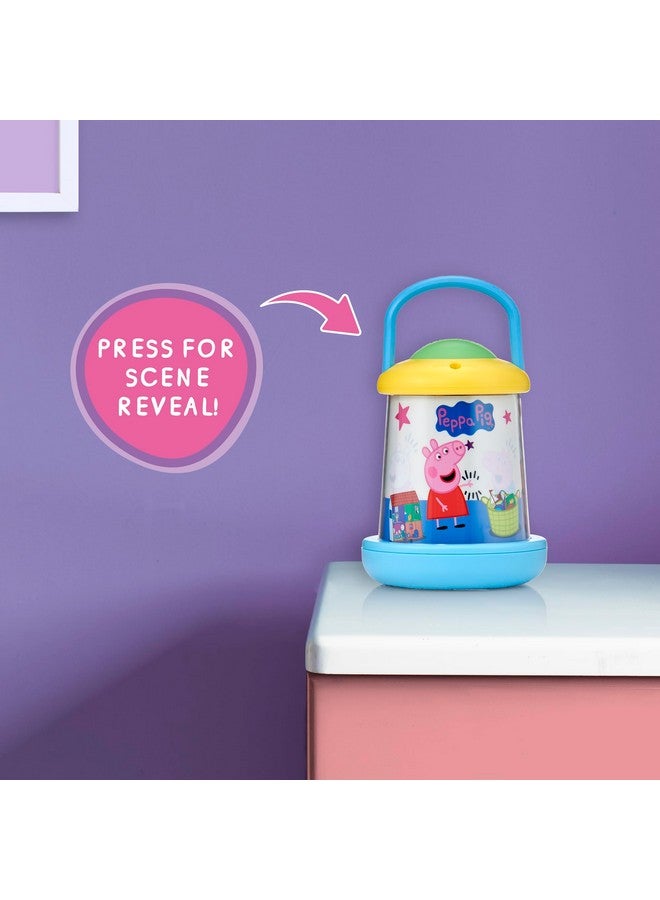 WOW! STUFF واو! أشياء! فانوس كاشف الضوء - بيبا بيغ - 6.3" ضوء ليلي، مشهد صورة سحري 360 وكشف الشخصيات، إيقاف تلقائي، تزيين غرفة الأطفال المضيئة - Image 4