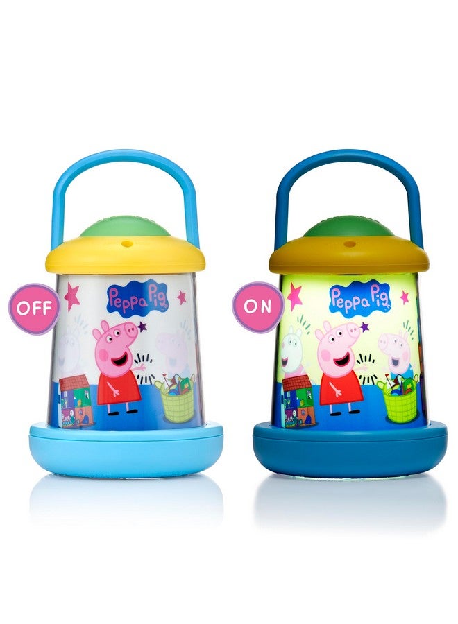 WOW! STUFF واو! أشياء! فانوس كاشف الضوء - بيبا بيغ - 6.3" ضوء ليلي، مشهد صورة سحري 360 وكشف الشخصيات، إيقاف تلقائي، تزيين غرفة الأطفال المضيئة - Image 2