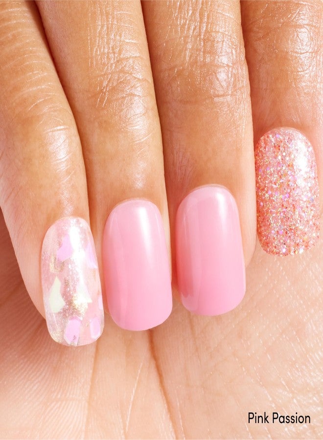 DASHING DIVA مجموعة أظافر داشينغ ديفا ماجيك بريس - مجموعة الأحلام بالألوان الباستيلية - أظافر قصيرة مربعة قابلة للضغط - شغف وردي وسلام داخلي - جل طويل الأمد - يدوم حتى 7 أيام - مجموعتان - Image 2