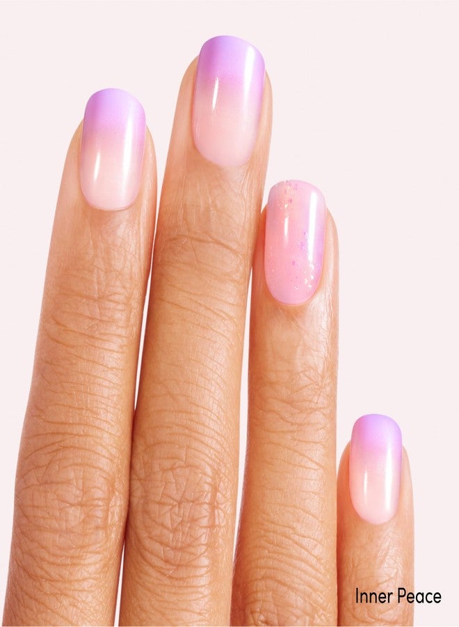 DASHING DIVA مجموعة أظافر داشينغ ديفا ماجيك بريس - مجموعة الأحلام بالألوان الباستيلية - أظافر قصيرة مربعة قابلة للضغط - شغف وردي وسلام داخلي - جل طويل الأمد - يدوم حتى 7 أيام - مجموعتان - Image 3