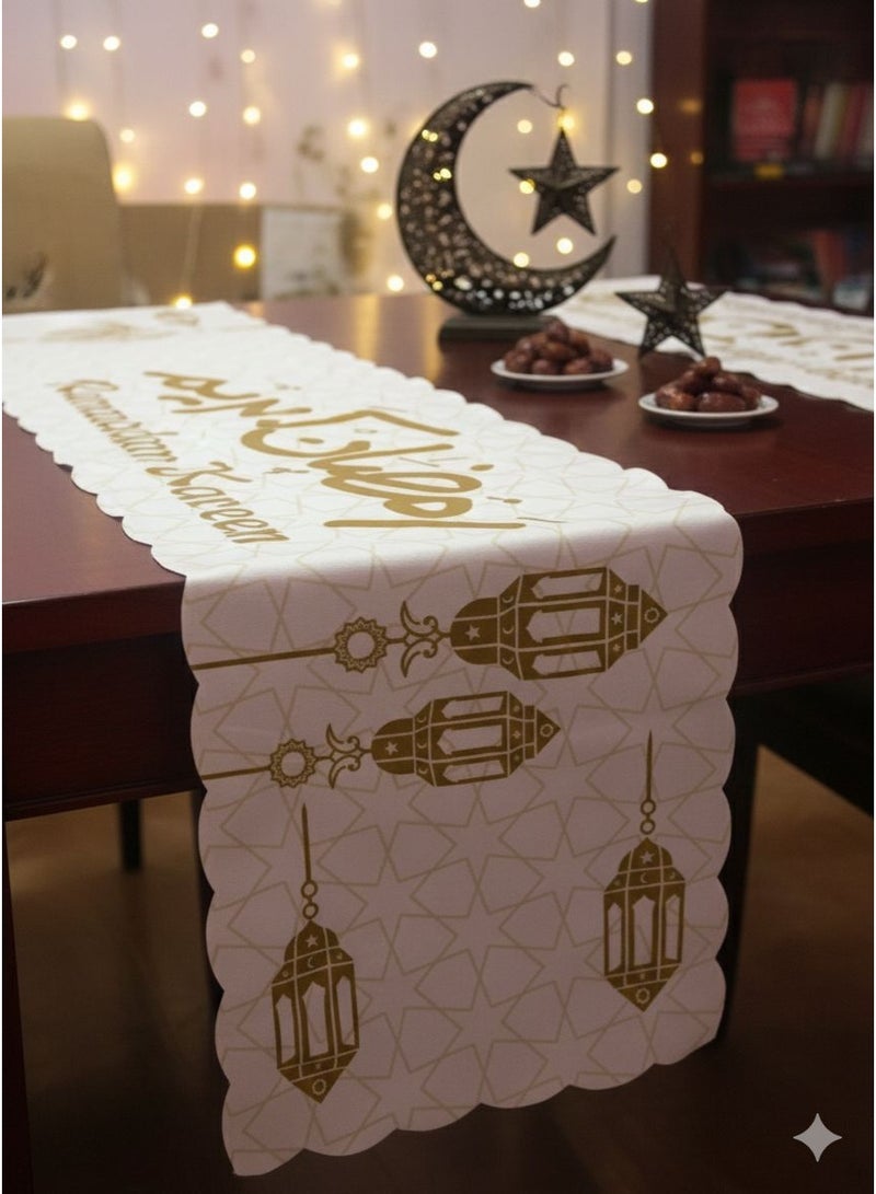 Runner Ramadan tablecloth, Gobelin material, unique design, size 240*35 cm - Image 1