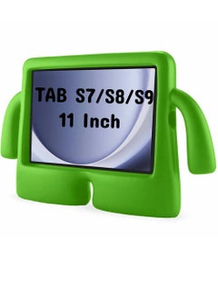 ZOOMEE For Samsung Galaxy Tab S7/S8/S9 11 Inch, iBuy Kids Case, Protective Shockproof Lightweight Stand Cover (Green) 