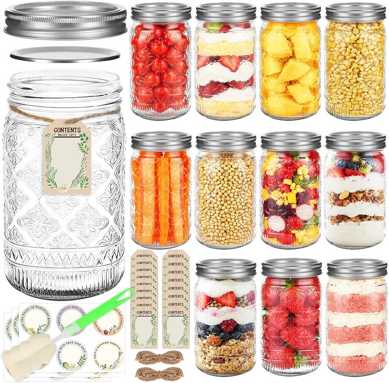 StarSide 32oz mason jars 12pcs with lids - Image 1