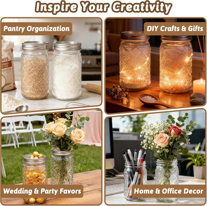 StarSide 32oz mason jars 12pcs with lids - Image 5
