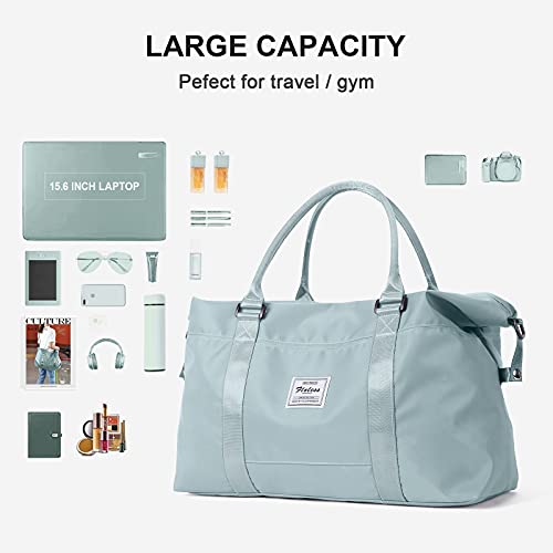 SEAFEW Sport Travel Duffle Bag Large Gym Tote Bag for Women, Weekender Carry on Bag for Airplane, Ladies Beach Overnight Bag Waterproof Luggage Bag with Wet Pocket - Image 3