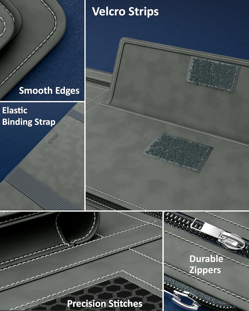 FEDUS Pack of 2 Premium Car Sun Visor Organizer and Storage Car Document Holder, Sunglasses Holder for Car, Car All New Accessories Multipocket Pouch Auto Interior Accessories for Truck, SUV,Van - Image 5