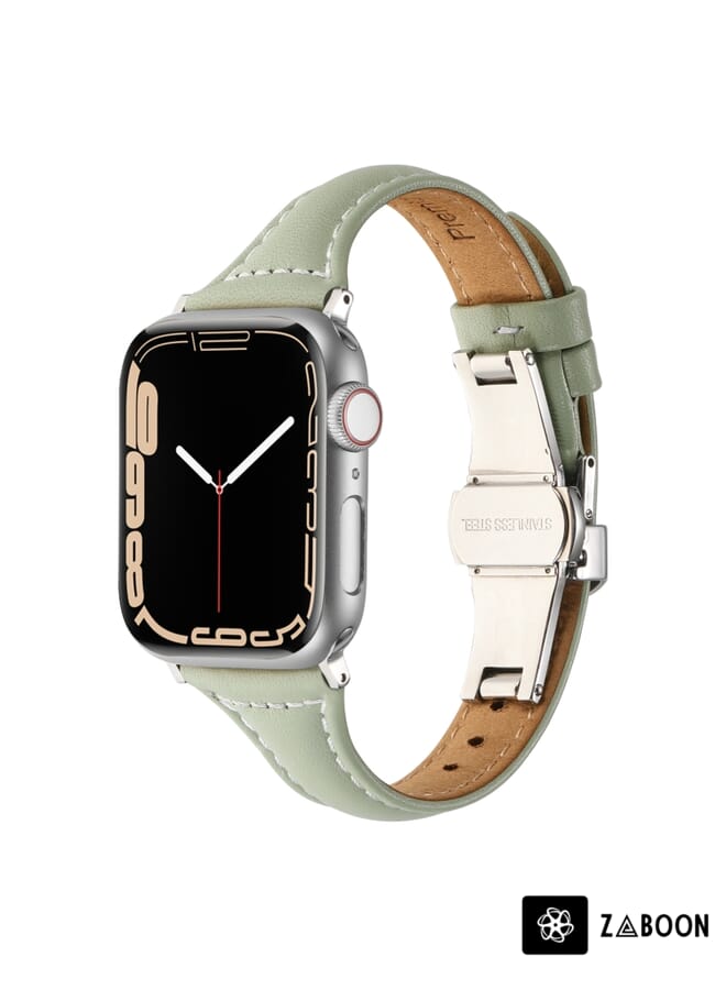 Zaboon Small Waist Butterfly Buckle Watch Band Replacement Band For Apple Watch Series 8&7 41mm / SE 2&6&SE&5&4 40mm / 3&2&1 38mm - Image 1