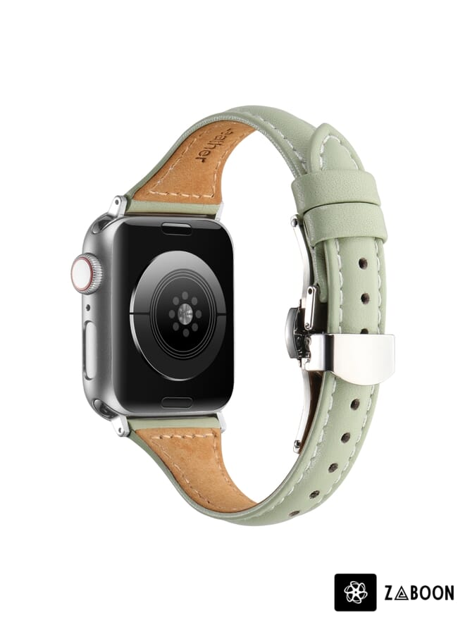 Zaboon Small Waist Butterfly Buckle Watch Band Replacement Band For Apple Watch Series 8&7 41mm / SE 2&6&SE&5&4 40mm / 3&2&1 38mm - Image 2