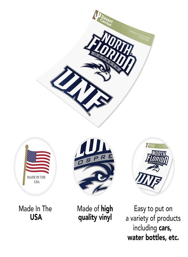 Desert Cactus University of North Florida UNF Ospreys Sticker Vinyl Decal Laptop Water Bottle Car Scrapbook (4 Inch Set V1) - Image 5
