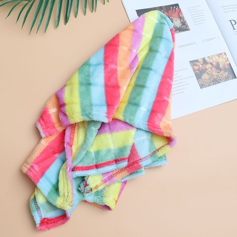 Pet Colorful Warm Blanket Flannel Warm Blanket Winter Autumn Blanket Pet Sleep Blanket for Dog Cat Size - Image 4