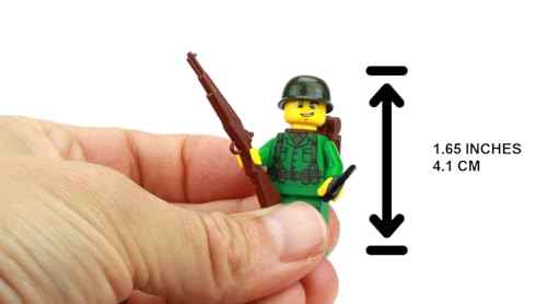 Battle Brick 16 Inches Tall US Army WW2 Rifleman Soldier Collectible Custom Minifigure Printed in the USA Genuine Military Minifig Great Gift for Ages 8 to Adult AFOL - Image 5