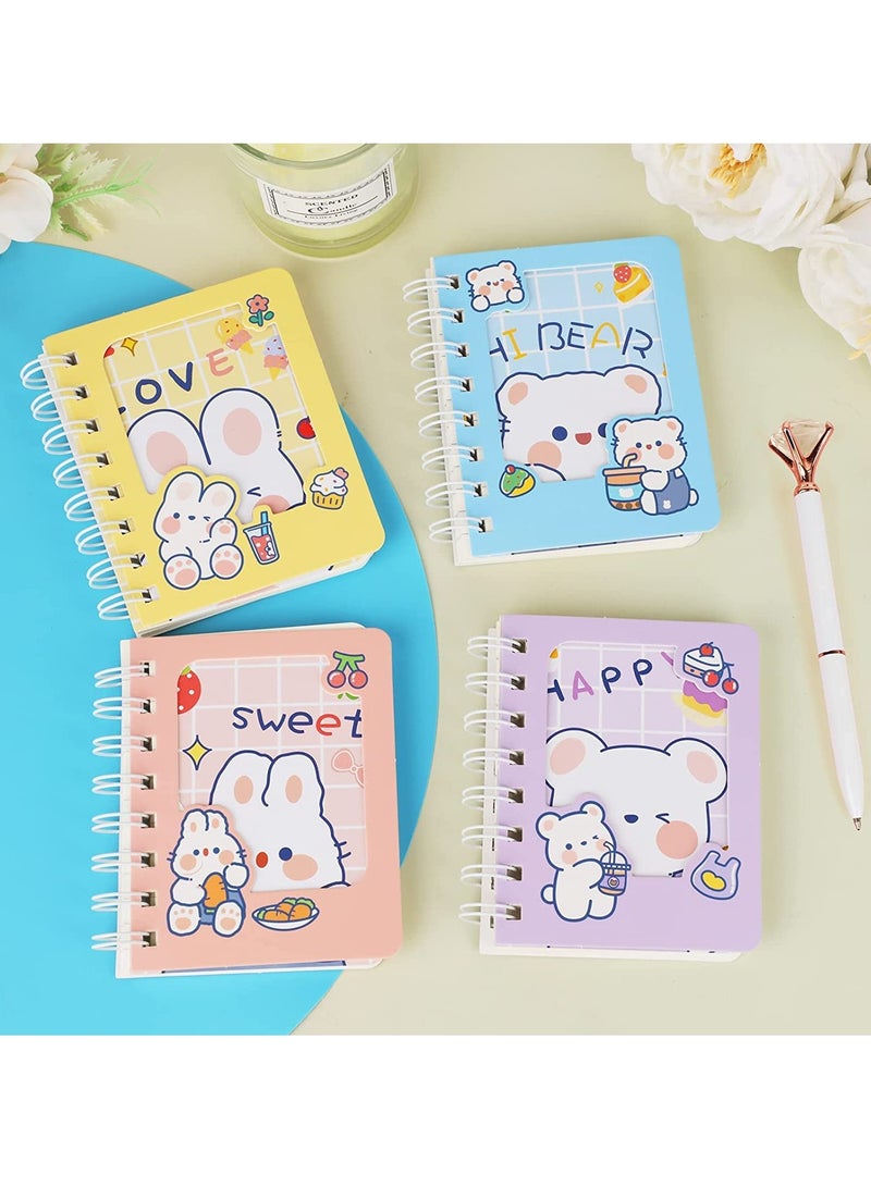 KASTWAVE دفتر ملاحظات مضحك على شكل آذان الدب، دفتر ملاحظات على شكل أرنب صغير من KASTWAVE Kawaii، مذكرات للفتيات، دفتر تأليف مدرسي، لوازم حفلات أعياد الميلاد - Image 3
