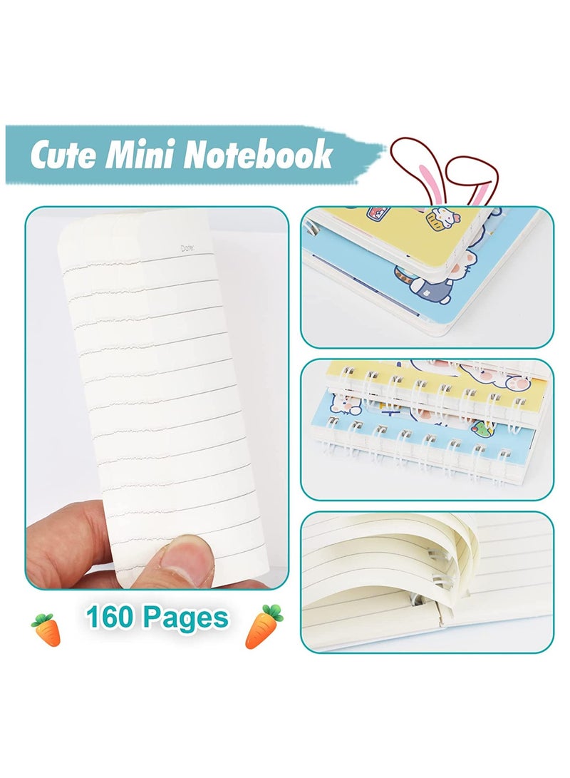 KASTWAVE دفتر ملاحظات مضحك على شكل آذان الدب، دفتر ملاحظات على شكل أرنب صغير من KASTWAVE Kawaii، مذكرات للفتيات، دفتر تأليف مدرسي، لوازم حفلات أعياد الميلاد - Image 4