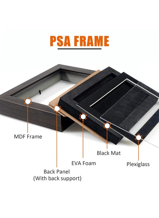 tutata - Psa Graded Card Display Frame Walnut Frame For Psa Card Sport Card Display Case - Image 1