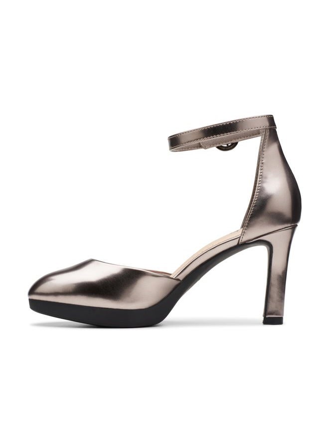 clarks حذاء أمبير 2 كوف للنساء، معدن رمادي صناعي، 42.5 EU - Image 3