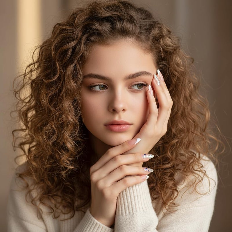 TOMICCA Short Almond Nail Tips, Pre-Shaped Half Matte Clear Full Cover Nail Extension Tips, 240PCS 15 Sizes, Gel Nail Tips for Acrylic/Gel Extensions, Natural Look - Image 2