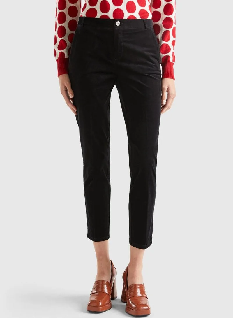 UNITED COLORS OF BENETTON Stretch Velvet Chinos Women's Pants