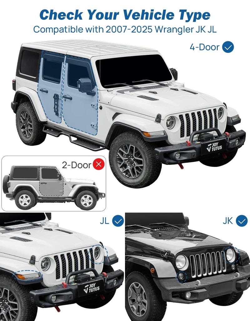 JOYTUTUS PVC Mesh Trunk Organizer Foldable Rear Trunk Cargo Storage for 2007-2026 Wrangler JK JL 4-Door, Interior Luggage Carrier for Camping Trip Gear, Max 22-44 LBS - Image 4