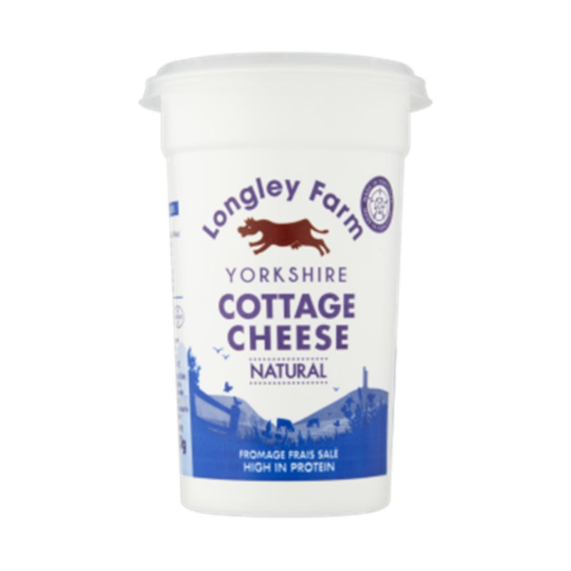 Longley Farm Cottage Cheese, Natural - 250g, UK - Image 2
