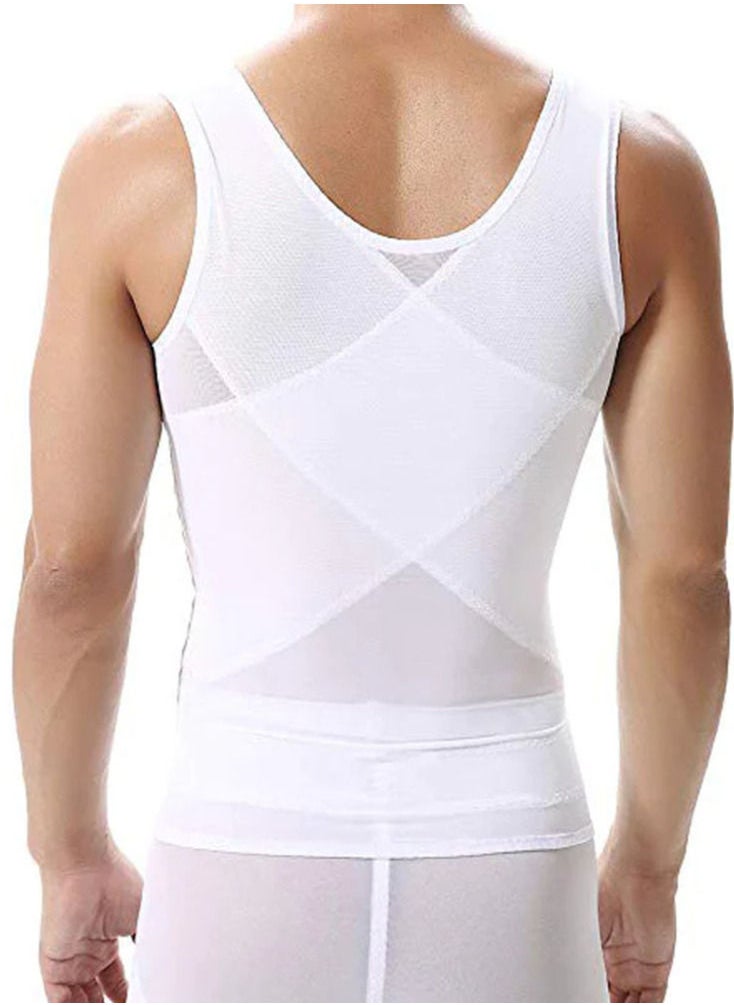 Spall - Slimming Body Shaper Vest With Belt Tummy Control Tank Top Compression Waist Slimming Shirts Sleeveless Undershirt Shapewear For Men - Image 1