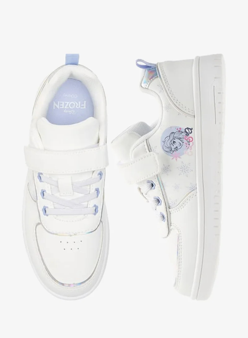 Disney Girls Sneaker With Double Velcro And Laser Cut