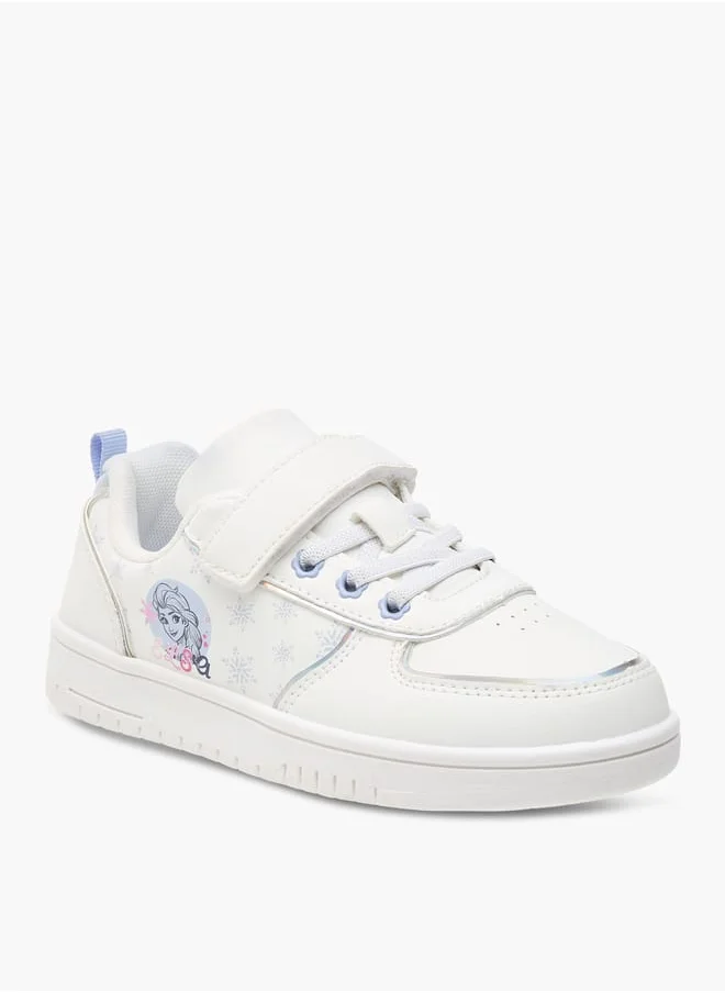 Disney Girls Sneaker With Double Velcro And Laser Cut