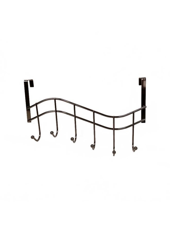 Door Hanger for Cloth Hanging Over The Door Hook with 6 Portable Hooks Heavy Duty Cloth Hanger Rack for Hanging Clothes (6 Hooks Hanger)  - Image 3