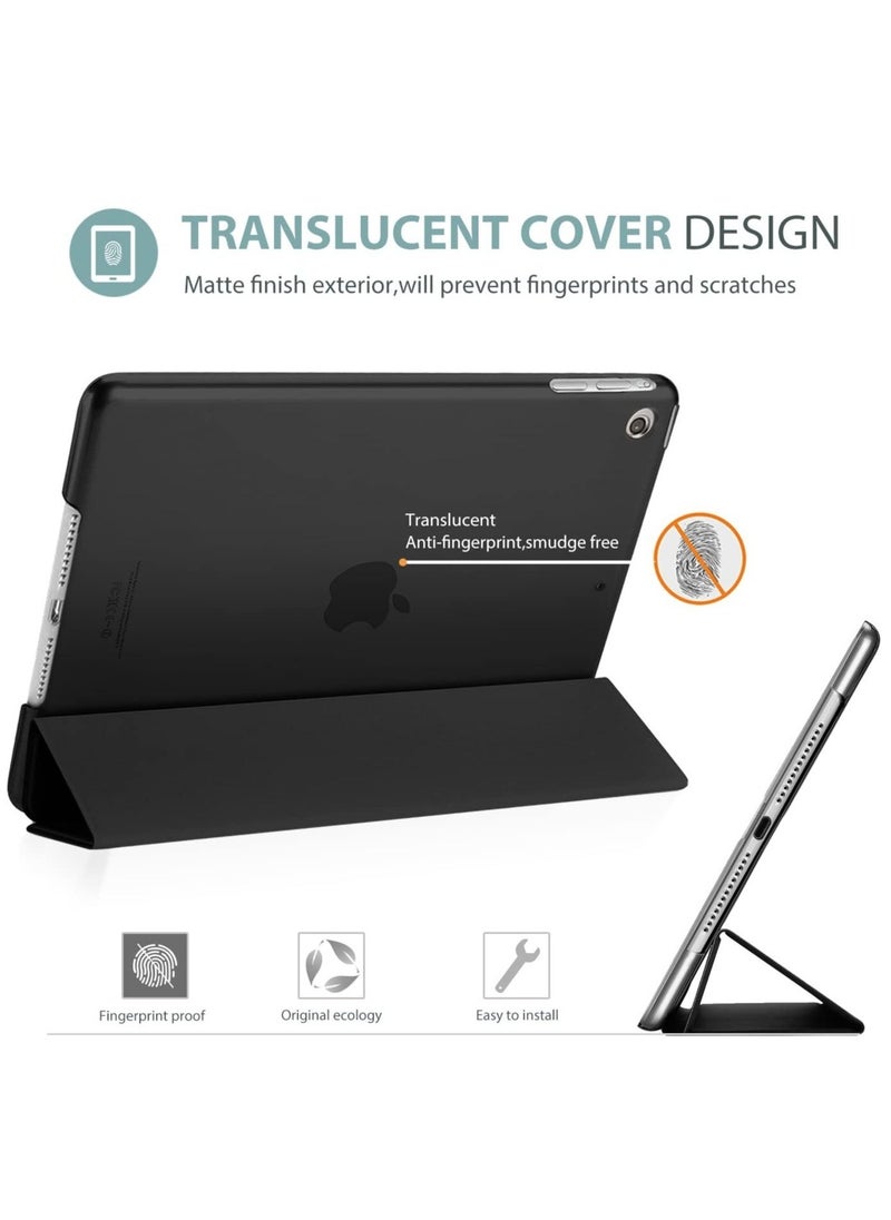 Raxoom ProCase Smart Case for iPad Air 1st Edition, Ultra Slim Lightweight Stand Protective Case Shell with Translucent Frosted Back Cover for Apple iPad Air 2013 Model (A1474 A1475 A1476) -Black - Image 3