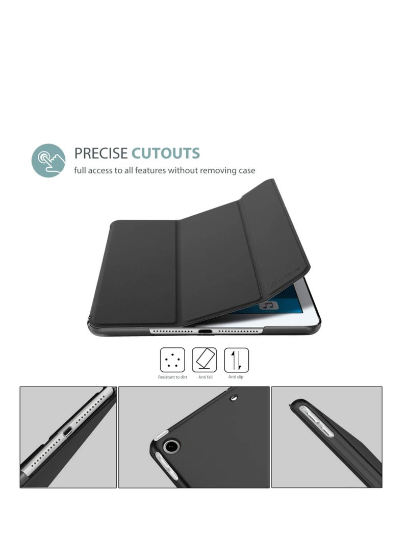 Raxoom ProCase Smart Case for iPad Air 1st Edition, Ultra Slim Lightweight Stand Protective Case Shell with Translucent Frosted Back Cover for Apple iPad Air 2013 Model (A1474 A1475 A1476) -Black - Image 2