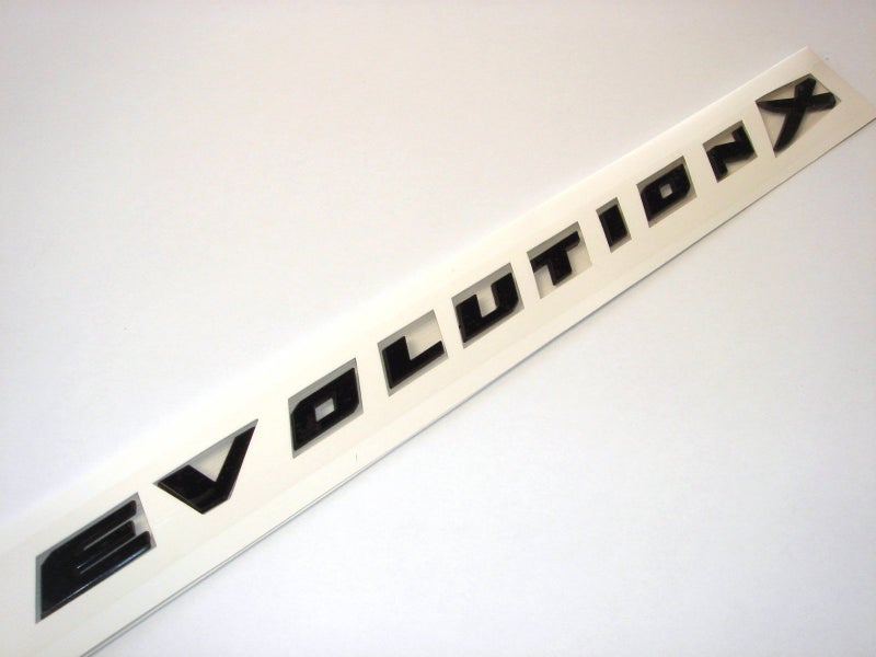 EVO MITSUBISHI CHROME EVOLUTION X CHROME EMBLEM LANCE EVO10