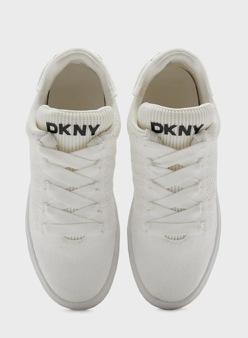 DKNY Abeni Knit Lace Up Sneakers