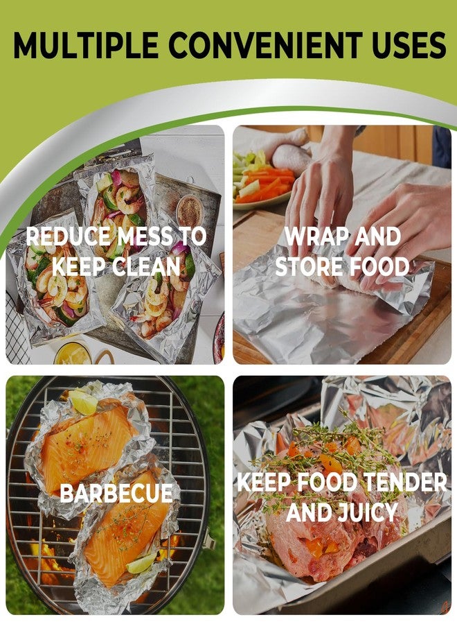 Biocean 200 Pre-Cut Aluminum Foil Sheets, 12" x 10.75" Pop-Up Foil Sheets for Restaurant Use, Disposable Food Wrapping for Burritos, Hot Dogs, and Sandwiches - Image 5