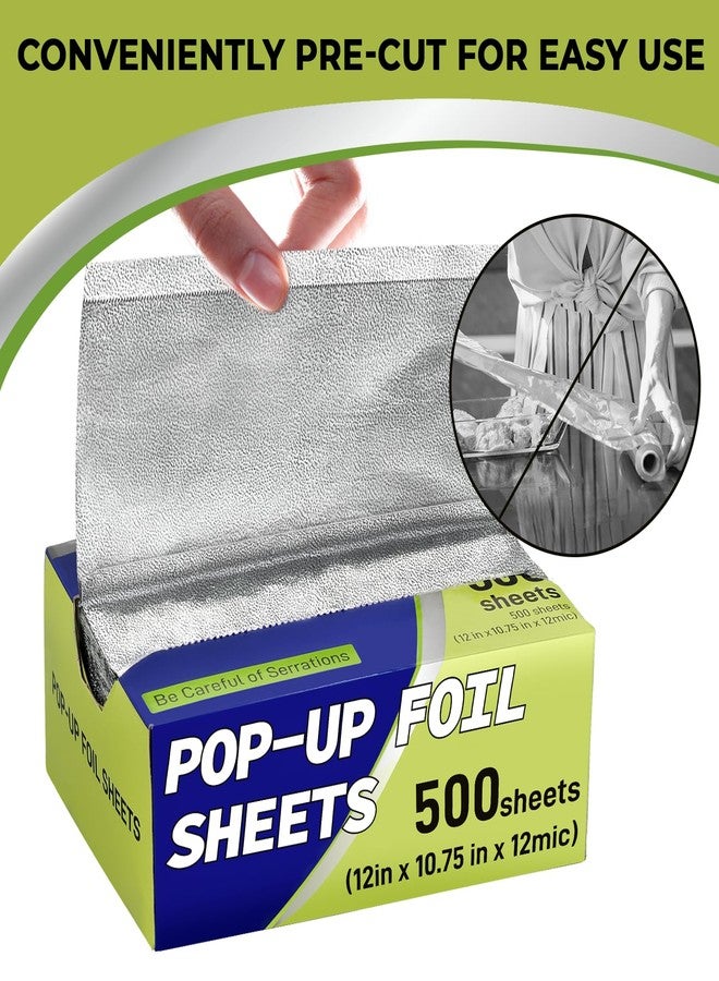 Biocean 200 Pre-Cut Aluminum Foil Sheets, 12" x 10.75" Pop-Up Foil Sheets for Restaurant Use, Disposable Food Wrapping for Burritos, Hot Dogs, and Sandwiches - Image 4