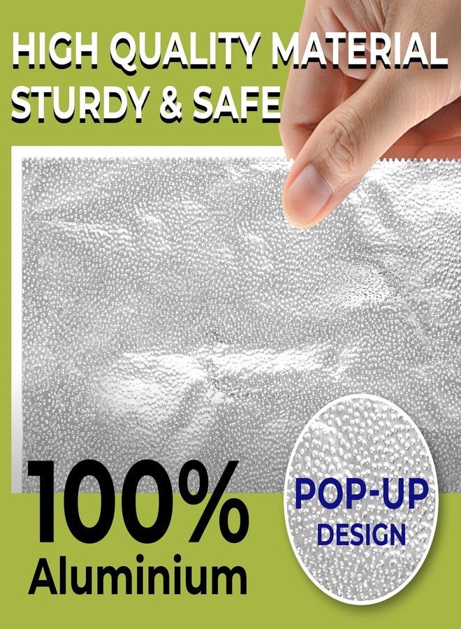 Biocean 200 Pre-Cut Aluminum Foil Sheets, 12" x 10.75" Pop-Up Foil Sheets for Restaurant Use, Disposable Food Wrapping for Burritos, Hot Dogs, and Sandwiches - Image 3