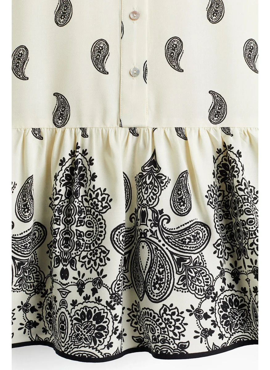 اتش اند ام Patterned Viscose Dress